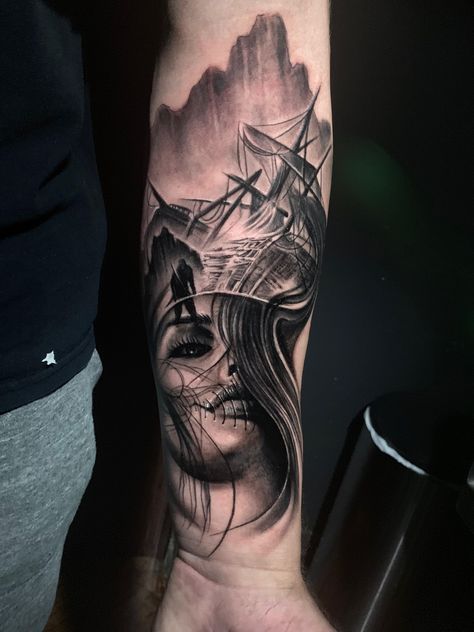 Loose lips sink ships by Brian Eberle Modern Tattoo Chicago IL. #tattoos #tattoo #beauty Sinking Ship Tattoo, Loose Lips Sink Ships Tattoo, Ships Tattoo, Ship Tattoo Sleeves, Loose Lips Sink Ships, Trending Tattoos, Libra Tattoo, Prison Tattoos, Tattoo Sleeves