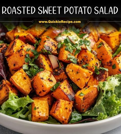 Sweet Potatoes In Salad, Sweet Potatoes Salad Recipes, Sweet Potato In Salad, Roasted Sweet Potatoes Salad, Roast Sweet Potato Salad, Roasted Beets And Sweet Potatoes Salad, Roasted Sweet Potato Salad, Vegetable Bake Recipes, Sweet Potato Oven