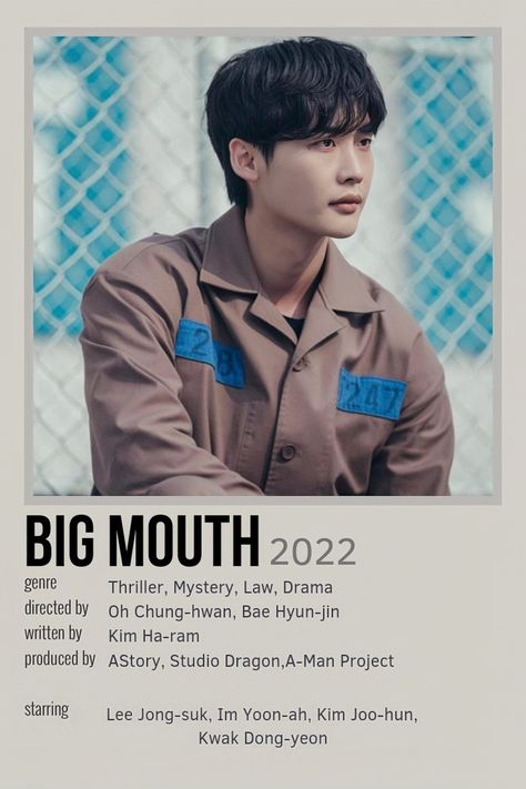 Big Mouth Kdrama Aesthetic, Poster Kdrama, Kwak Dong Yeon, Disney Movie Posters, Drama List, Drama Tv, Man Projects, Drama Tv Shows, Korean Drama List