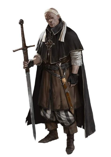 Orc Priest Greatsword Steampunk Rpg, Medieval Costumes, Illustration Fantasy, Heroic Fantasy, Fantasy Armor, Fantasy Concept Art, Warhammer Fantasy, Fantasy Warrior, Fantasy Rpg