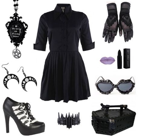 ✞✞✞✞✞✞✞✞✞✞✞✞✞✞✞ Nerdy Goth Outfits, Hp Shifting, Punk 80s, Goth Wardrobe, Corporate Goth, Attitude Clothing, Dark Outfits, Black Outfits, Emo Outfits