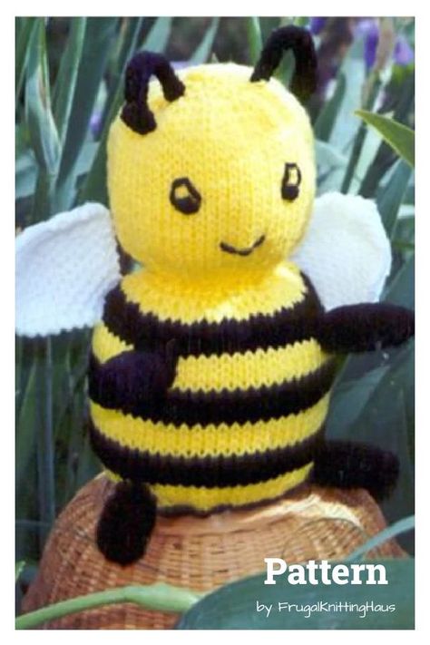 Bumble Bee Knitting Pattern Knitted Bee Pattern Free, Bee Knitting Pattern Free, Knitted Bee, Knitting Bee Free Patterns, Bumble Bee Knitting Pattern Free, Knitted Bumble Bee Free Pattern, Bumble Bee Knitting Pattern, Knitting Machine Bee Pattern, Knitted Bumble Bee