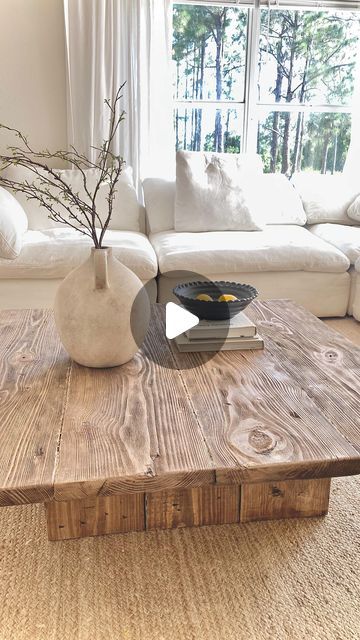 Diy Japandi Coffee Table, Diy Coffee And End Tables, Diy Wood Coffee Table Rustic, Live Edge Coffee Table Diy, Diy Black Coffee Table, Diy Large Coffee Table, Wooden Coffee Table Diy, Diy Coffee Table Wood, Japandi Diy