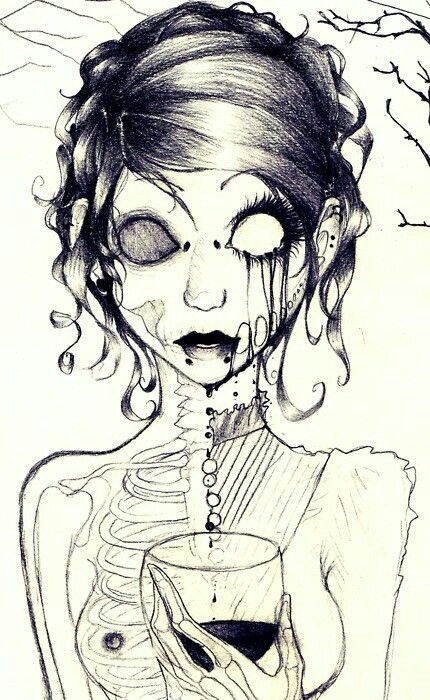 Zombie Drawings, Arte Zombie, Cute Zombie, Creepy Drawings, Zombie Art, Zombie Girl, Dating Rules, Dark Art Drawings, Horror Comics