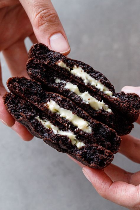 Chocolate Stuffed Cookies, Colossal Cookies, Stuffed Chocolate Cookies, Christmas Shortbread Cookies, Photo Cookies, Christmas Shortbread, Stuffed Cookies, Cherry Cookies, White Chocolate Cookies