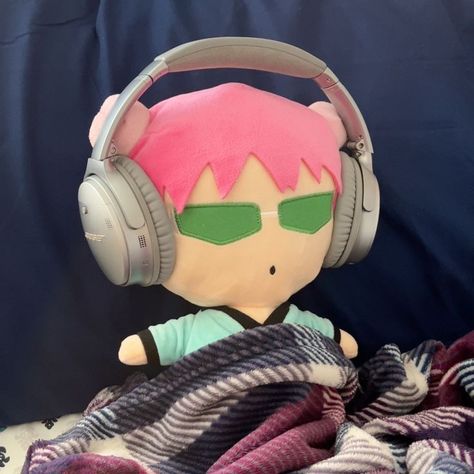 Saiki K, Saiki Kusuo, Cute Anime, Headphones, Anime