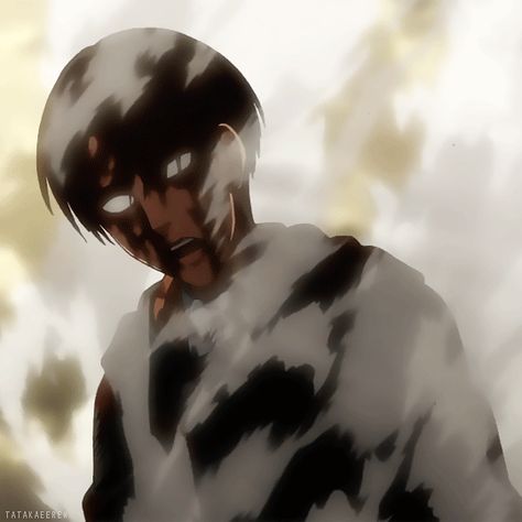 Keep fighting brat An Anime, Anime Character, Attack On Titan, Gif, Black And White, Hair, Anime, White, Black