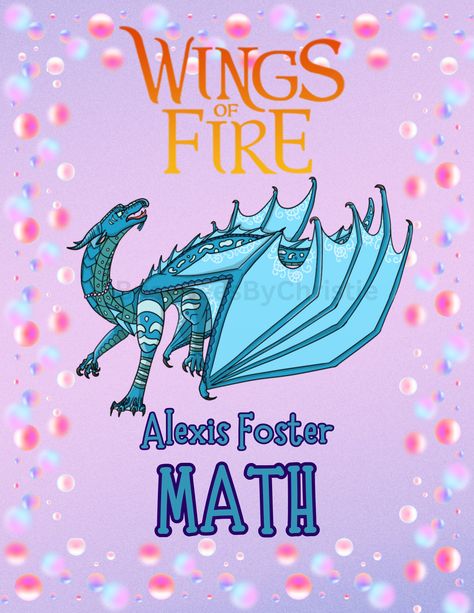 Binder Cover, Wings Of Fire, Binder Covers, Binders, Accessories Unique, Canva Template, Make It Yourself, Canvas, Handmade Gifts