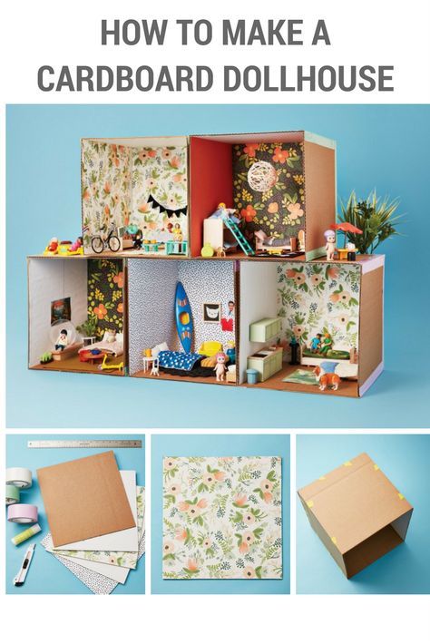 Cardboard Activities, Cardboard Houses For Kids, Cardboard Challenge, Model Bedroom, Craft Cardboard, Cardboard Crafts Kids, Cardboard Dollhouse, Diy Barbie House, Cardboard Craft