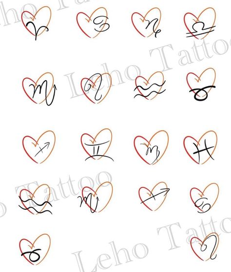 Zodiac Heart Tattoo, Scorpio Tattoo, Small Pretty Tattoos, Zodiac Sign Tattoos, Scorpio Zodiac, Heart Sign, Kirigami, Pretty Tattoos, Heart Tattoo