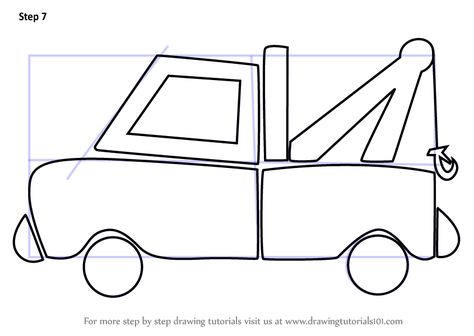 Kids Vehicles, Drawing Tutorials For Kids, Learn Drawing, Truck Party, Tow Truck, Childcare, Kids House, To Draw, Step By Step