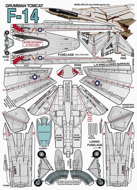 Paper Airplane Template, Paper Train, Paper Airplane Models, Paper Aircraft, F14 Tomcat, Paper Car, F-14 Tomcat, Papel Craft, Papercraft Printable