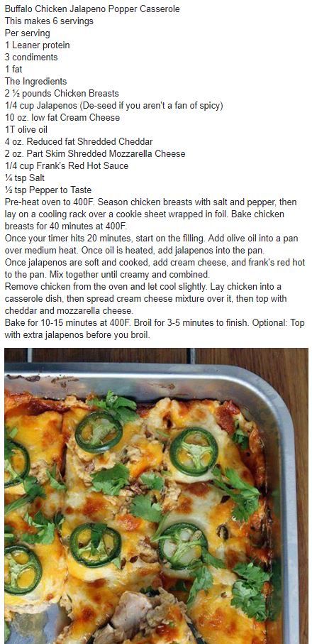 Buffalo Chicken Jalapeno Popper Casserole Lean And Green Buffalo Chicken Casserole, Buffalo Chicken Jalapeno Popper Casserole, Lean And Green Casserole Recipes, Chicken Popper Casserole, Chicken Jalapeno Popper Casserole, Optavia Chicken, Jalapeno Popper Casserole, Chicken Jalapeno Popper, Popper Casserole