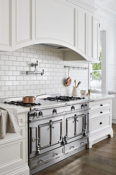 French Chateau Kitchen, La Cornue Chateau, La Cornue Kitchen, La Cornue Stove, Chateau Kitchen, Latest Kitchen Trends, Cottage Kitchen Design, Oven Design, Kitchen Plan