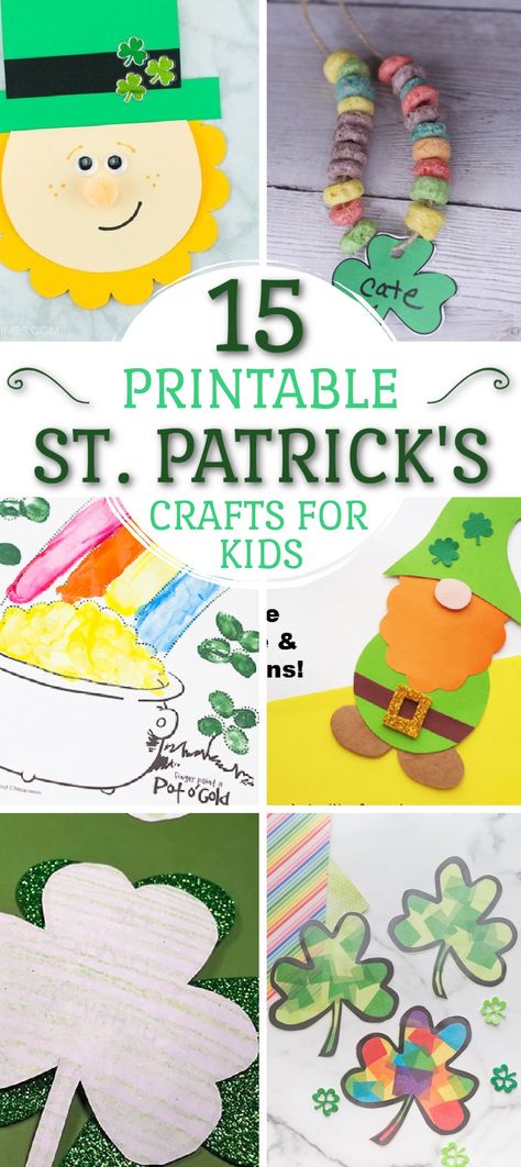 Saint Patrick's Day Crafts, Shamrock Crafts, St Patricks Activities, Sant Patrick, New Mom Gifts, March Crafts, St Patricks Crafts, St. Patrick's Day Crafts, St Patricks Day Crafts For Kids