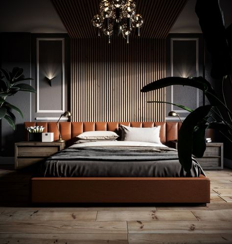 VWArtclub - Modern Bedroom II Minimalist Bed, Bedroom Interior Design Luxury, Modern Luxury Bedroom, Modern Bedroom Interior, Luxury Bedroom Design, Bed Design Modern, Luxury Bedroom Master, Bedroom Bed Design, Bed Furniture Design