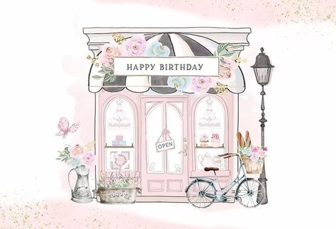 Paris Theme Background, French Patisserie Party, Patisserie Illustration, French Background, Pink Christmas Banner, Paris Draw, Paris Streets, Pink Paris Birthday Party, Pink Paris Art