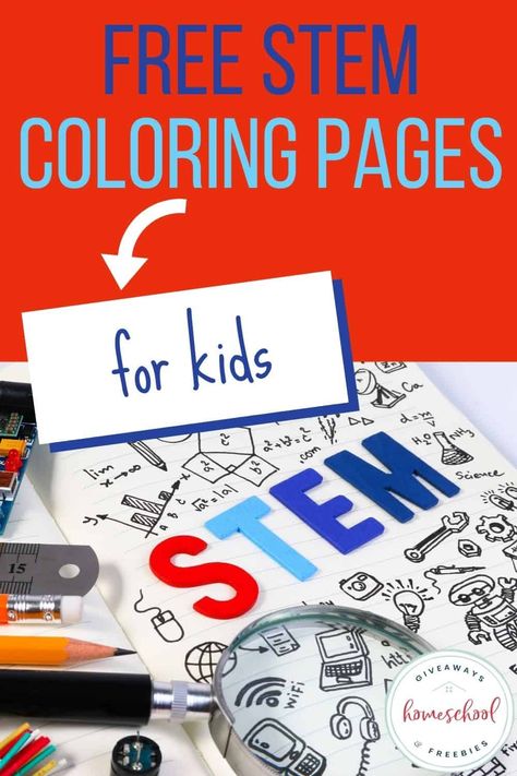 Grab these free STEM coloring pages to begin your children on a STEM journey with fun and simple activities. #homeschoolgiveaways #STEMcoloringpages #STEAMcoloringpages Science Coloring Pages, Fun With Science, Stem Activities Kindergarten, Types Of Science, Kindergarten Stem, Insect Coloring Pages, Bug Coloring Pages, Simple Activities, Homeschool Freebies