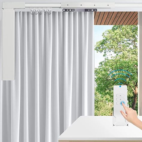 Amazon.com: Electric Curtain Tracks 87"-244" Smart Curtains Motorized Opener Curtains Rod with Remote Control (157'') : Home & Kitchen Motorized Curtains, Smart Curtains, Curtain Tracks, Curtain Weights, Outdoor Kit, Oxygen Concentrator, Steam Generator, Curtain Track, Electric Water Heater