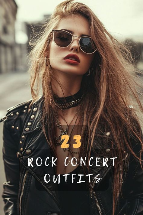 Dress to impress at your next rock concert! Click for the ultimate guide to creating memorable, head-turning outfits. 🤘👠 #RockConcertFashion #ImpressWithStyle #HeadTurningLooks #ConcertGuide #FashionForward Rock Concert Fashion, Rock Concert Outfits, Rock Concert Outfit Ideas, Concert Outfit Rock, Rock Concerts, Rock Dress, Head Turning Outfits, Music Concerts, Concert Fashion