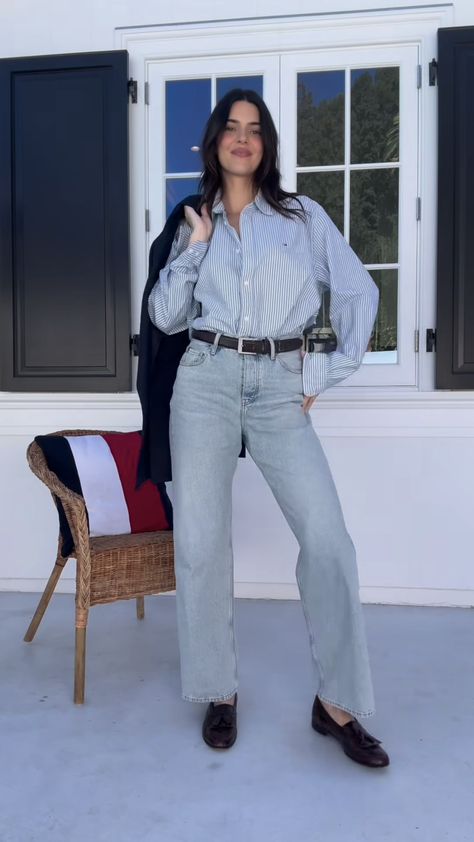 Kendall Jenner Formal Outfits, Kendall Outfits Casual, Kendall Jenner Jeans Outfits, Kendall Jenner Outfits Aesthetic, Kendall Jenner Outfits 2024, Kendall Jenner Aesthetic Outfit, Kendall Jenner Jeans, Causal Chic Outfits, Kendall Jenner Style Casual