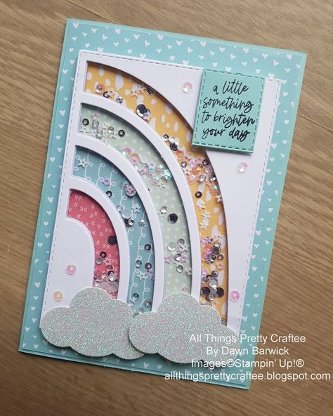 Happy Birthday Scrapbook Cards, Get Well Shaker Cards, Glitter Shaker Card, Rainbow Shaker Card, Happy Birthday Shaker Cards, Creative Paper Design, Cricut Shaker Cards, Shaker Cards Ideas Happy Birthday, Diy Handmade Cards Ideas