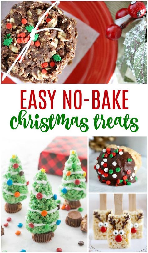 Easy No Bake Christmas Treats and Gift Ideas! Cheap Gift Ideas for Friends, Neighbors, Co-workers, or Holiday Parties. No Bake Cookies, Desserts, and Candies for a crowd! #lemonpeony #nobakecookies #christmas #desserts #treats Cheap Gift Ideas For Friends, No Bake Christmas Treats, Gift Ideas Cheap, No Bake Christmas, Cheap Gift Ideas, Bake Christmas, Holidays Recipes, Xmas Treats, Easy Christmas Treats