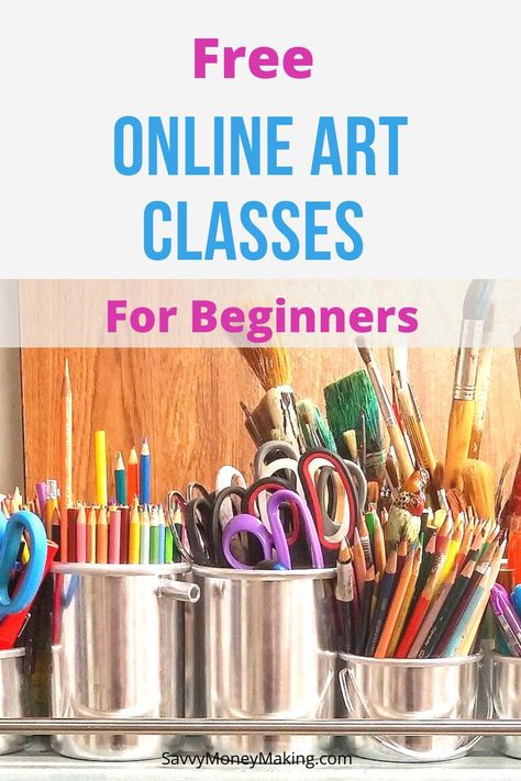 Free Online Education, Online Painting Classes, Online Art Courses, Free Online Learning, Drawing Course, Painting Courses, Beginner Art, Online Art Classes, Learning Websites