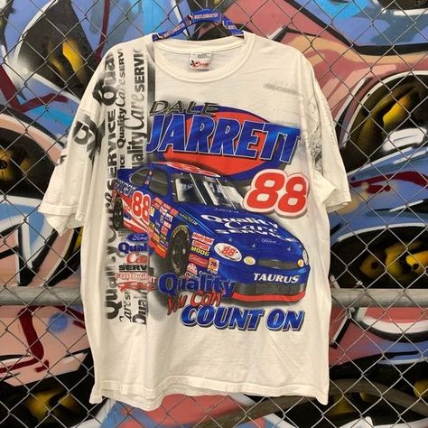 Kaos Vintage, Dale Jarrett, Racing T Shirt, Vintage Nascar, Nascar Racing, Cute Fits, Vintage Shirts, Nascar, Declutter