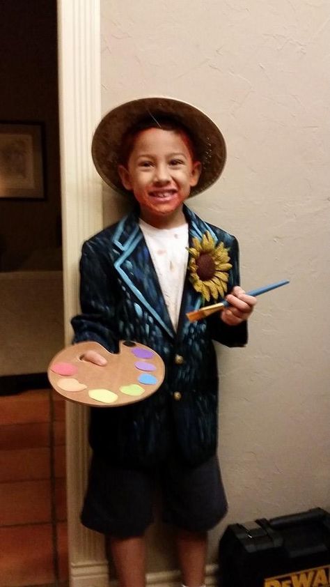 Vincent Van Gogh Costume Vincent Van Gogh Costume, Van Gogh Costume, Diy Costumes Kids, Costumes Kids, Iberian Peninsula, Party Costumes, Wax Museum, Fall Time, Boy Costumes