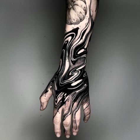 Trippy Tattoo Ideas, Black Sleeve Tattoo, Trippy Tattoo, Cyberpunk Tattoo, Black Tattoo Cover Up, Blackout Tattoo, Tattoo Artwork, Black Tattoo, Next Tattoo