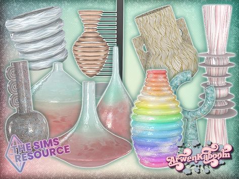 Cc The Sims 4, Sims 4 Clutter, Gold Vase, Gold Vases, Wall Frames, Ts4 Cc, Sims House, Sims 4 Custom Content, The Sims Resource