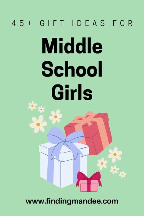 45+ Gift Ideas for Middle School Girls for Every Budget - Finding Mandee Middle School Gift Basket, Middle School Gift Ideas, Middle School Birthday Gifts, Middle School Promotion Gifts, 6th Grade Promotion Gifts, 6th Grade Graduation Ideas Gifts, Gifts For Middle School Teachers, Gifts For Middle School Students, 6th Grade Graduation Ideas