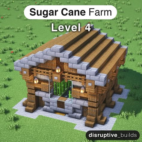 Sugar Cane Farm, Farm Minecraft, Houses Minecraft, German Houses, Bangunan Minecraft, Minecraft House Plans, Minecraft Farm, Minecraft House Tutorials, Minecraft Cottage