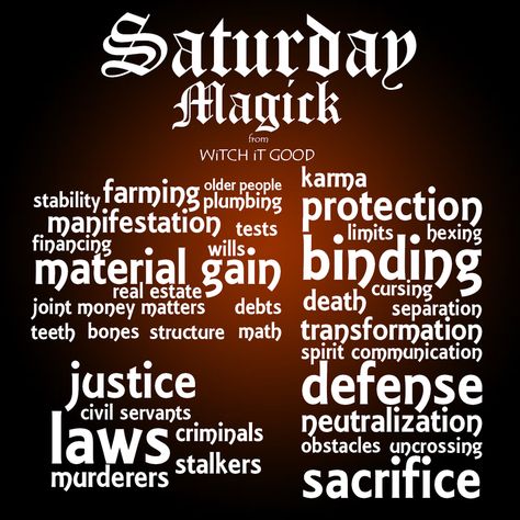 What kind of magick to perform on Saturdays Saturn Magical Correspondences, Saturday Spells, Saturday Magick, Magickal Correspondences, Dragon Energy, Witch's Cauldron, Magical Days, Witchy Tips, Spirit Communication