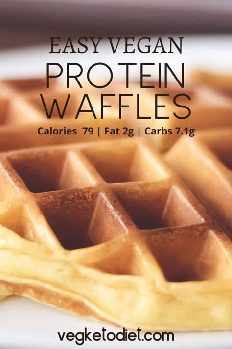 Vegan Protein Waffles, Vegan Keto Breakfast, Carb Quick, Keto Waffles, Keto Meatballs, Low Carb Waffles, Keto Protein, Vegan Waffles, Vegan Keto Recipes