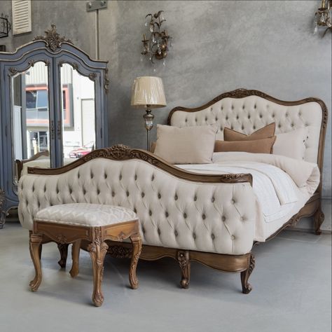 Introducing our exquisite French-style queen bed, fit for royalty and designed to elevate your bedroom to regal heights. Crafted with meticulous attention to detail, this majestic bed features ornate carvings, elegant curves, and luxurious upholstery. Available both in-store and online, indulge in luxury and style with our French-style bed today. #frenchstylebedroom #sydneyhomedecor #sydneyinteriors #luxuryhomeliving #eleganthome #frenchelegance #homeiswhereyourheartis #newarrivals #bedroo... Modern French Bedroom Decor, Modern French Bedroom, French Bedroom Decor, French Style Bed, French Style Bedroom, New Ceiling Design, French Provincial Furniture, Luxury Bedroom Furniture, French Bedroom