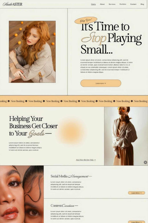 The Studio Aster Orange Squarespace template is perfect for content creation agencies, business strategists, or social media managers that need a responsive website template design! This high-converting layout is complemented by a blend of bold colors, modern typography, and a seamless user experience. Plug in your own logo, pricing, and images to this website template layout or browse our web design services and launch with an expert Squarespace designer. #ad Squarespace Template Design, Squarespace Template, Squarespace Website Templates, Squarespace Website Design, Its Time To Stop, Website Template Design, Responsive Website Template, Squarespace Website, Responsive Website