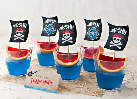 Playful & Modern Pirate Party Ideas // Hostess with the Mostess® Pirate Themed Food, Pirate Party Food, Birthday Party Ideas For Boys, Pirates Theme, Pirate Party Decorations, One Piece Birthdays, Pirate Themed Birthday Party, One Piece Theme, Pirate Themed Birthday