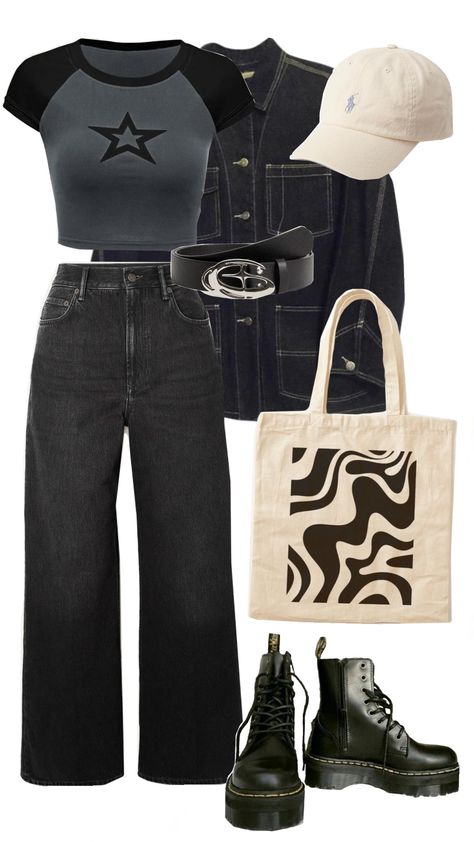 casual aesthetic outfit #aesthetic #jeans #ootd #outfit #stargirl Stargirl Outfits, Aesthetic Rock, Aesthetic Jeans, Star Aesthetic, Concert Fits, College Style, Aesthetic Outfit, Outfit Aesthetic, College Fashion