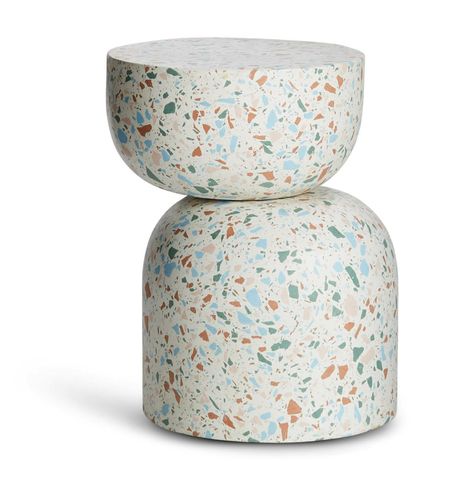 8 Stylish Home Furnishings and Accents Made in New York Table Chair For Kids, Stool Decor, Terrazzo Furniture, Terrazzo Table, Colored Concrete, Ceramic Stool, Side And End Tables, Wood Lathe, Table Chair