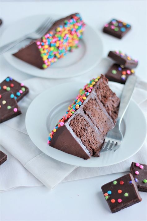 Cosmic Brownie Cake - Baking with Blondie Baking With Blondie, Whipped Peanut Butter, Cosmic Brownies, Pastel Cupcakes, Dark Chocolate Cakes, Chocolate Cake Mixes, Brownie Cake, Cake Tasting, Semi Sweet Chocolate Chips