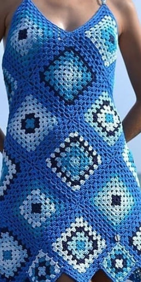 Knit Dress Pattern Free Women, Granny Square Crochet Dress Pattern Free, Crochet Granny Square Dress Pattern Free, Granny Square Dress Pattern Free, Crochet Granny Square Dress Pattern, Granny Square Dress Pattern, Granny Square Crochet Dress, Crochet Granny Square Dress, Beach Dresses Diy