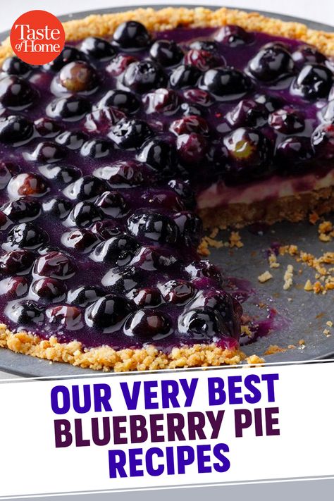 Cold Blueberry Pie, Fresh Blueberry Pie Filling, Gluten Free Blueberry Pie Recipe, Blueberry Pies Recipes, Best Pies Recipes, Fresh Blueberry Pie Recipes, Best Blueberry Recipes, Blueberry Cream Pie Recipe, Huckleberry Pie Recipe