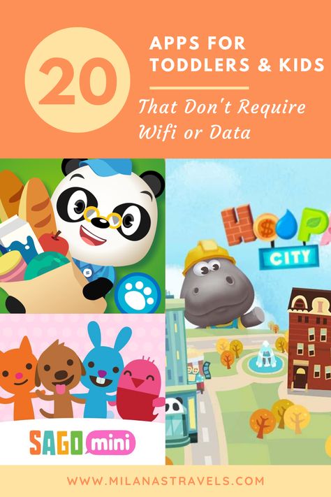 Are you traveling on a plane or going on a road trip? Make sure to download these best apps for toddlers and kids that don't require wifi to work! #best apps for toddlers #best apps for kids #kid apps no wifi #toddler apps no wifi #android apps for kids #iphone apps for kids #best apps for kids no wifi Apps For Music Without Wifi, Learning Apps For Kids, Free Learning Apps For Kids, Best Ipad Apps For Kids, Toddler Ipad Apps, Toddler Ipad, Best Toddler Apps, Best Ipad Games, Kid Friendly Apps