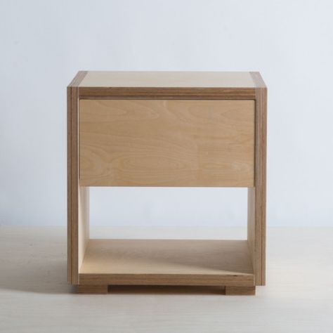 Bedside cool Ply Bedside Table, Plywood Bedside Table, New Zealand Homes, Bedside Cupboard, Plywood Design, Contemporary Living Room Furniture, Bedside Table Design, Plywood Boxes, Cnc Furniture