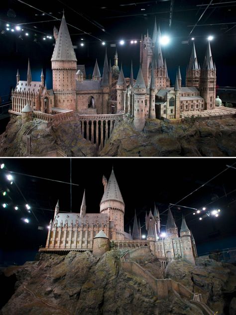 Hogwarts Castle Replica Model; Warner Bros. Leavesden Studios Hogwarts Model, Harry Potter Castle, Anime Sasuke, Lego Hogwarts, Hp Harry Potter, Hogwarts Castle, Harry Potter Crafts, Set Designs, Mixed Emotions