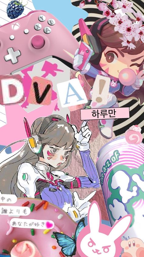 D.va Wallpaper, D.va Overwatch, Overwatch 2, Wallpaper Phone, Video Game Art, Overwatch, Game Art, Anime Drawings, Cute Wallpapers