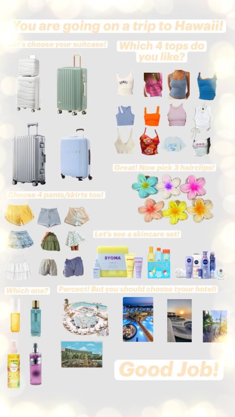 Hawaii Travel Packing List, Hawaii Essentials, Pack For Hawaii, Hawaii Packing List, Travel Bag Essentials, Birthday Basket, Workout Routines For Beginners, Hawaii Trip, La Rive