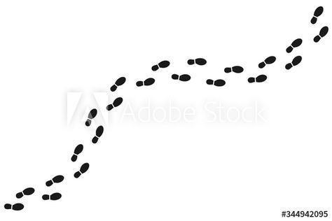 Stock Image: Footsteps isolated on white background. shoe footprints, Human steps. Vector Illustration Footsteps Illustration, Top View, White Background, Stock Vector, Vector Illustration, Stock Images, Celestial Bodies, Illustrations, Human